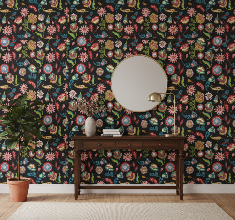 Behang gang elegante botanische motieven - TenStickers
