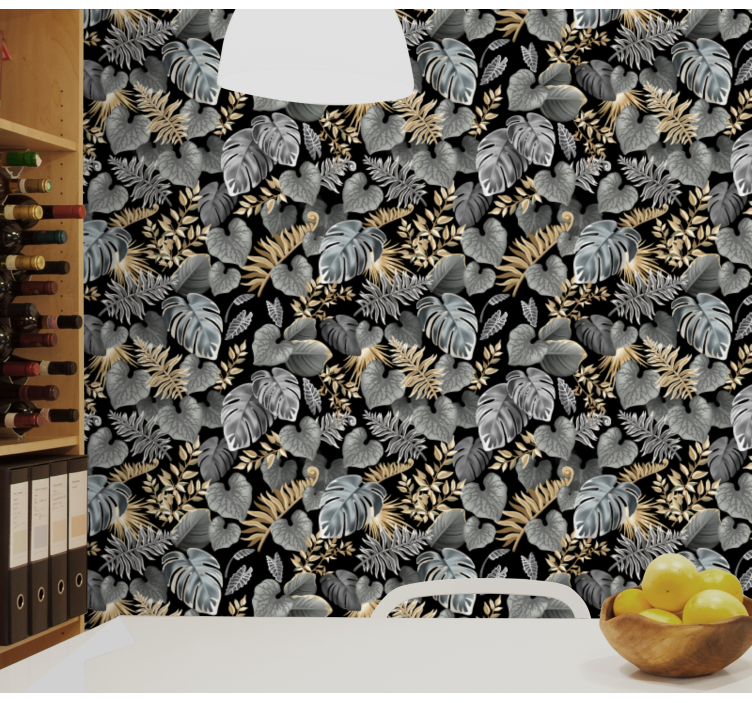 Behang bomen Ouderwetse stijl met bomen - TenStickers