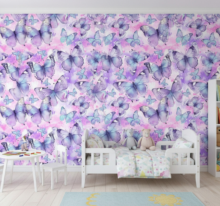 Behang kinderkamer splash stijl - TenStickers