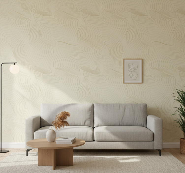 Behang modern curvas japandi - TenStickers