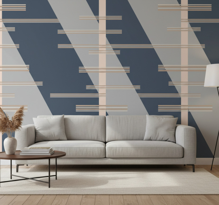 Behang modern geometrisch lijnthema - TenStickers
