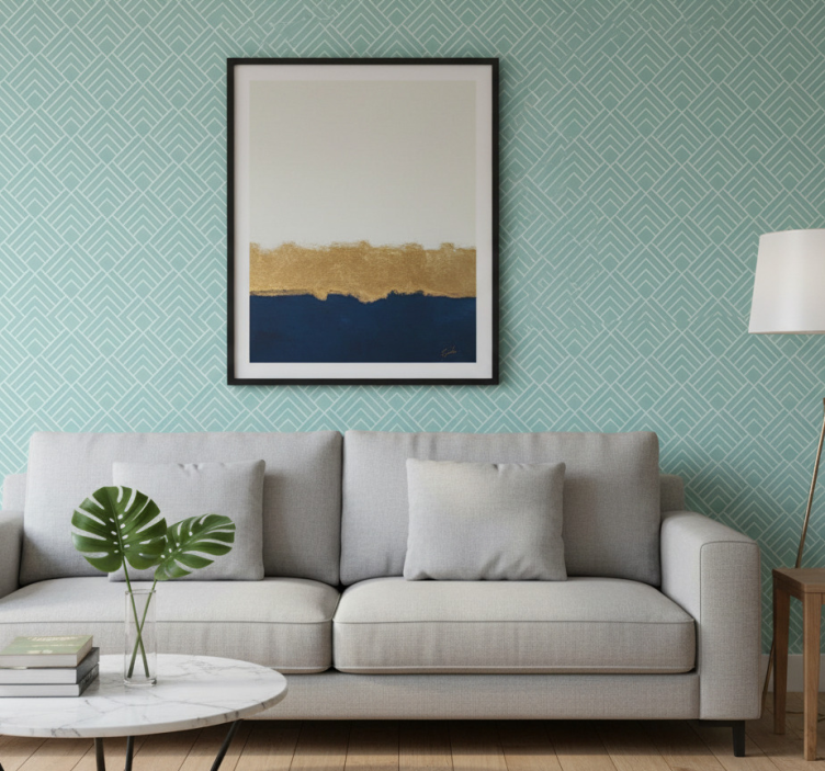 Behang modern geometrisch patroon stijl - TenStickers