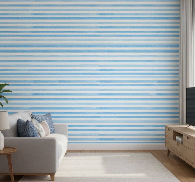 Behang modern groen en blauw textuur ruit - TenStickers