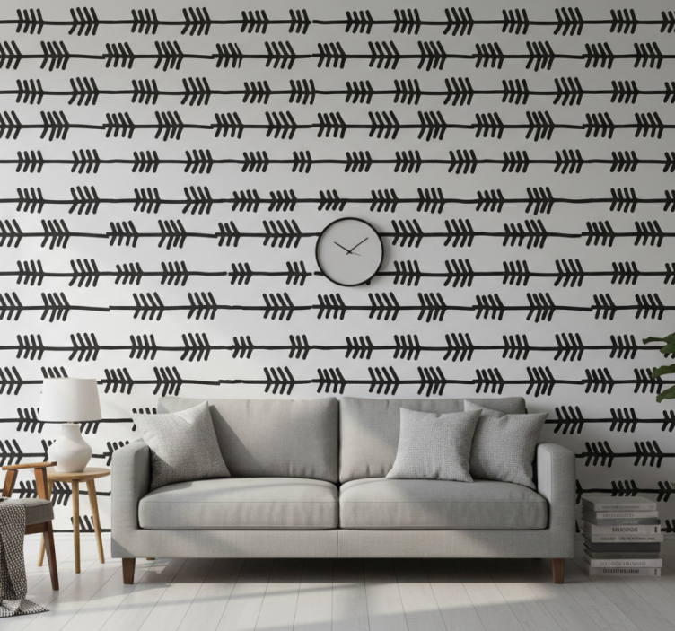 Behang modern met pijlpatroon ontwerp - TenStickers