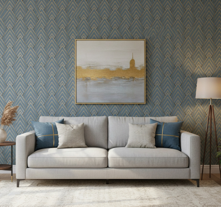 Behang modern met stijlvol geometrisch patroon - TenStickers