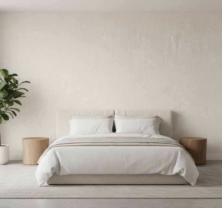 Behang patronen neutrale linnen textuur - TenStickers