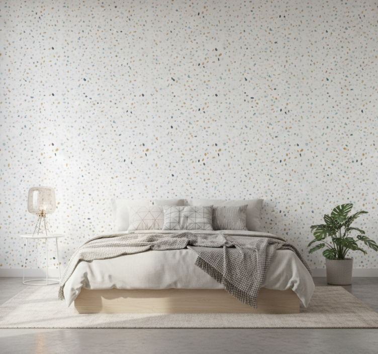 Behang patronen nordic stijl terrazzo - TenStickers
