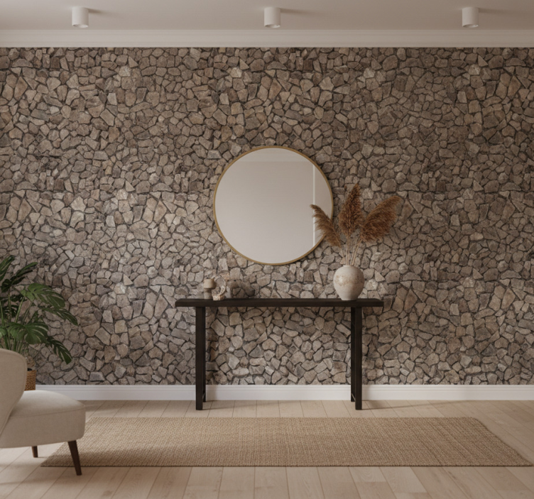 Behang stenen klinkerpad - TenStickers