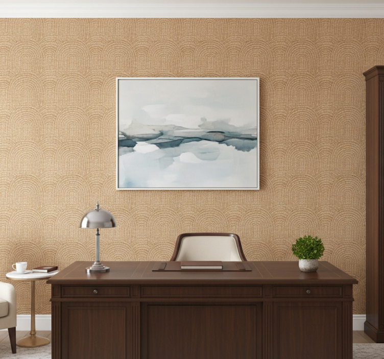 Behangbedrijf geweven effect bogen - TenStickers