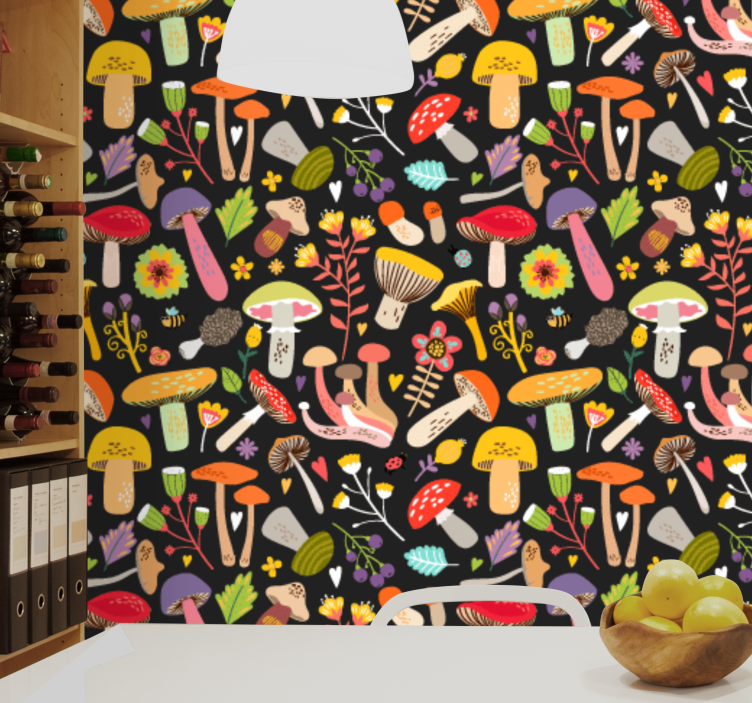 Betoverd bos natuur behang - TenStickers