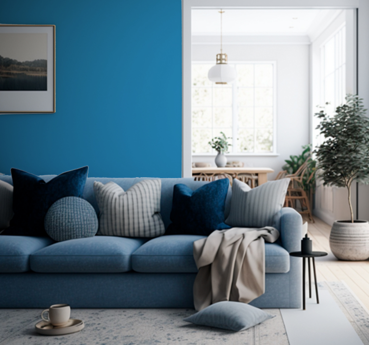 Blauw behang: voeg stijl toe aan je kamer - TenStickers