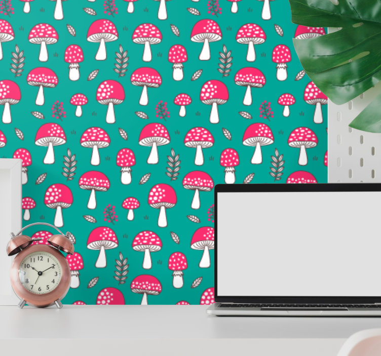 Bos schimmels patroon natuur behang - TenStickers