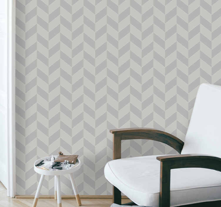 Chevron-elegantie geometrisch behang - TenStickers