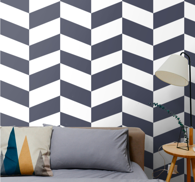 Chevron pijlvormen geometrisch behang - TenStickers
