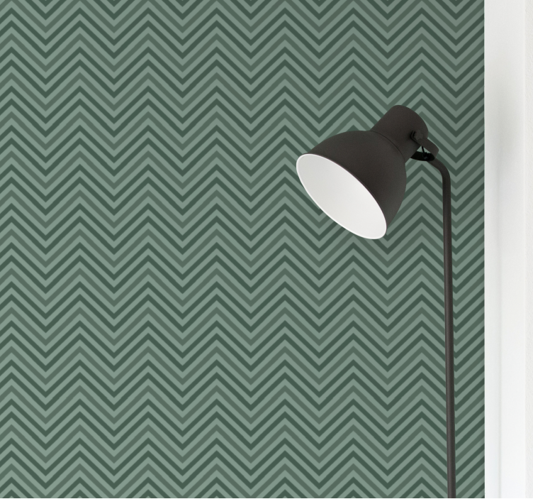 Chevron zigzag textuur geometrisch behang - TenStickers
