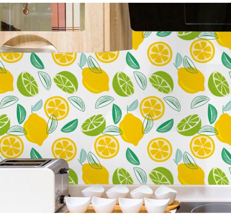 Citrus motief keuken behang - TenStickers