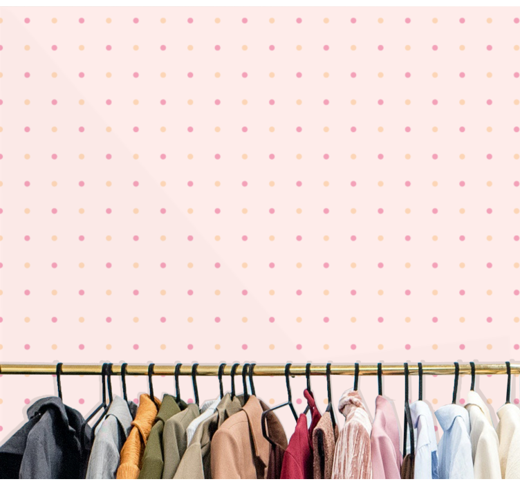Delicaat stippenpatroon stippen behang - TenStickers