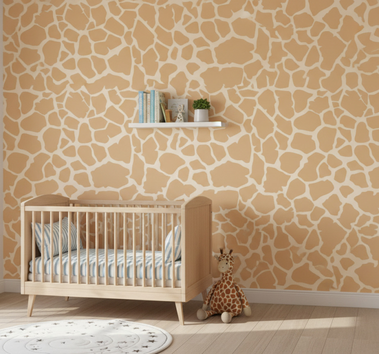 Dieren behang giraffe print - TenStickers