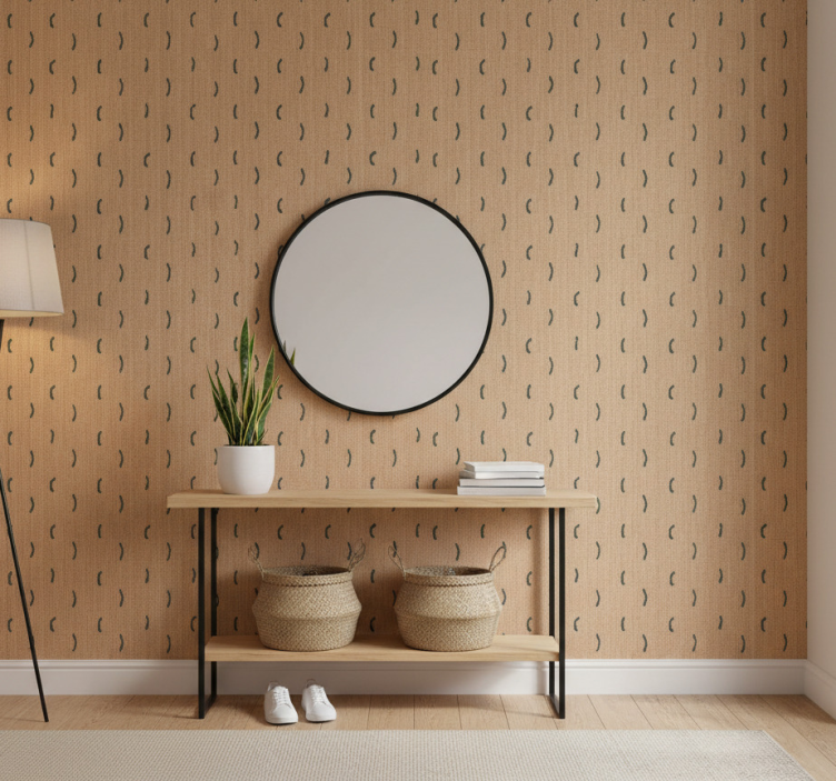 Dieren behang jute beige imitatie - TenStickers