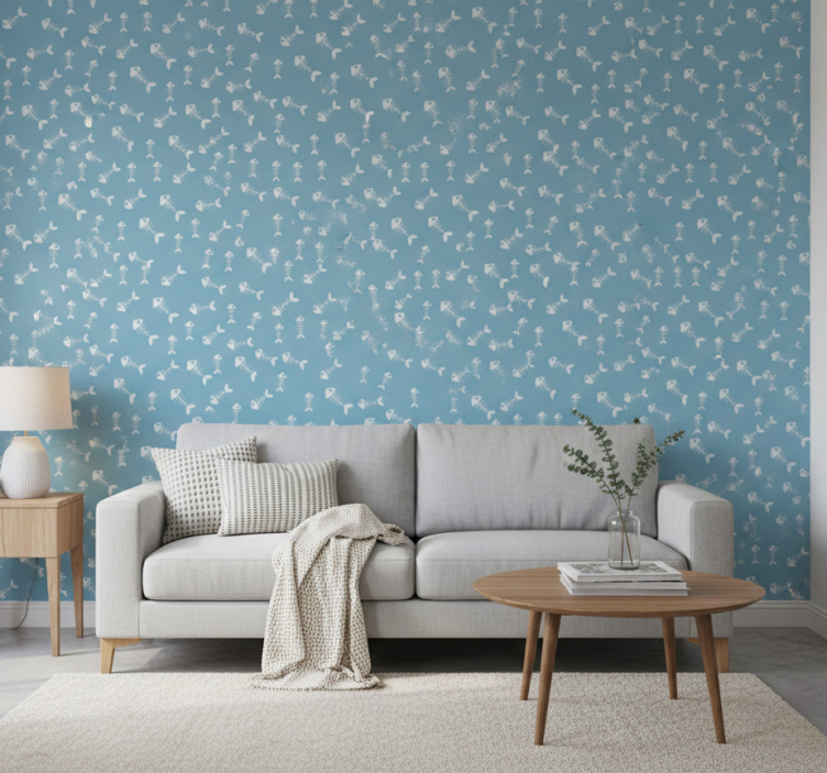 Dieren behang visbotten - TenStickers