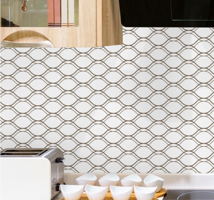 Elegant patroonontwerp behang strepen horizontaal - TenStickers