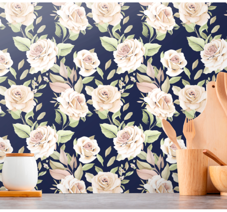 Elegante bloemencompositie behang bloemsierkunst - TenStickers