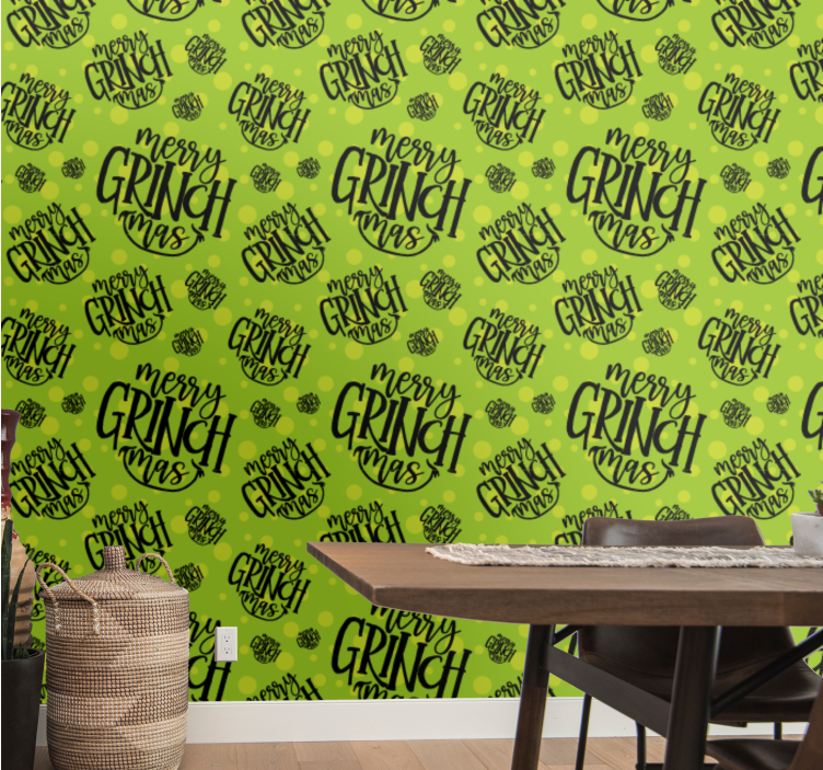 Feestelijk karakterpatroon behang kerst - TenStickers