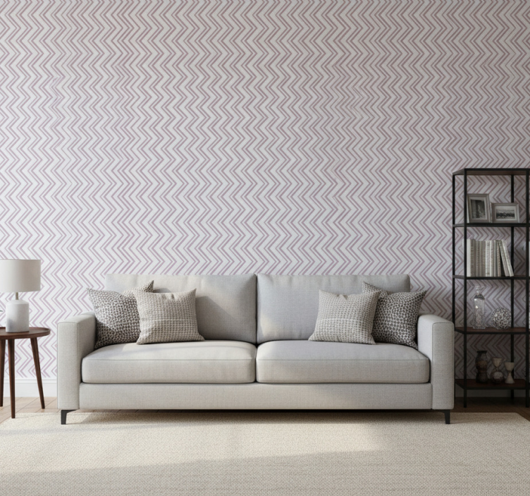 Geometrisch behang chevron zigzag concept - TenStickers