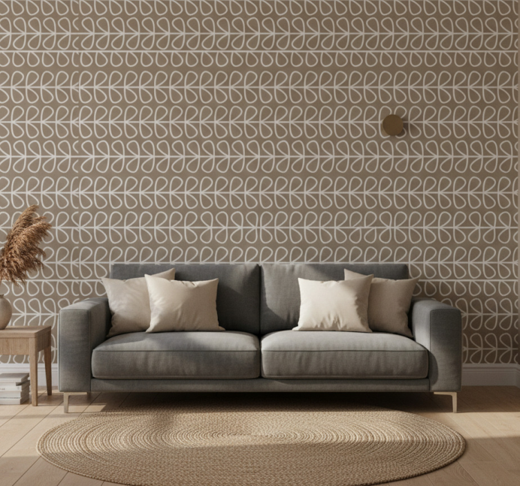 Geometrisch behang geometrisch lussenspatroon - TenStickers