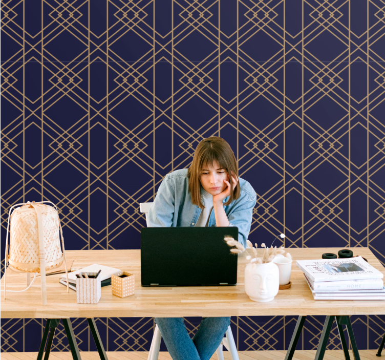 Geometrisch behang modern geometrisch ontwerp - TenStickers