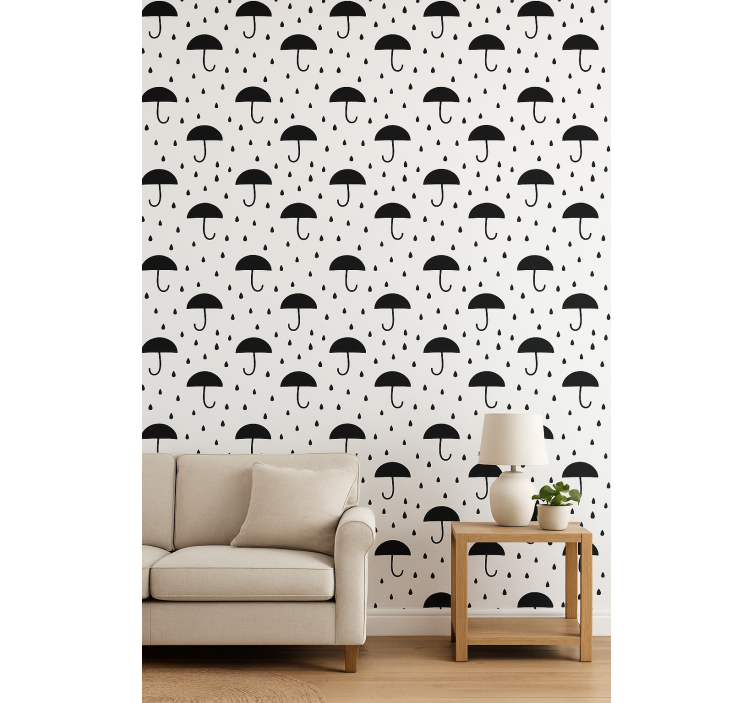 Geometrisch behang regendruppel confetti - TenStickers