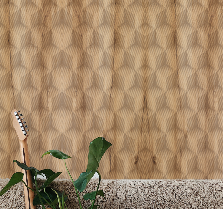 3d kubusmotief behang patronen - TenStickers