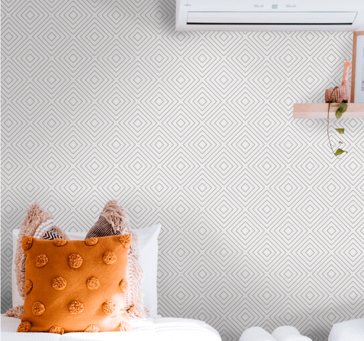 Geometrische diamantvorm geometrisch behang - TenStickers