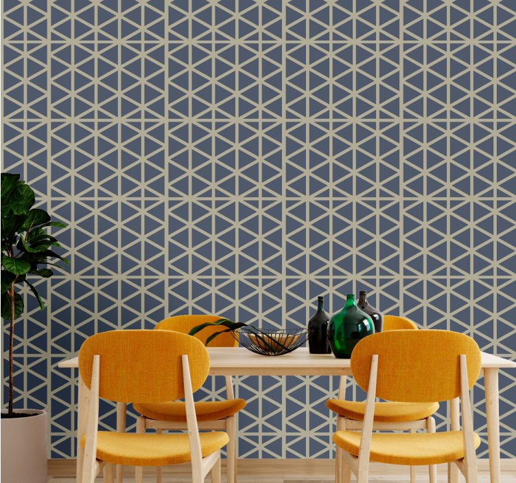 Elegante structuur geometrisch behang - TenStickers
