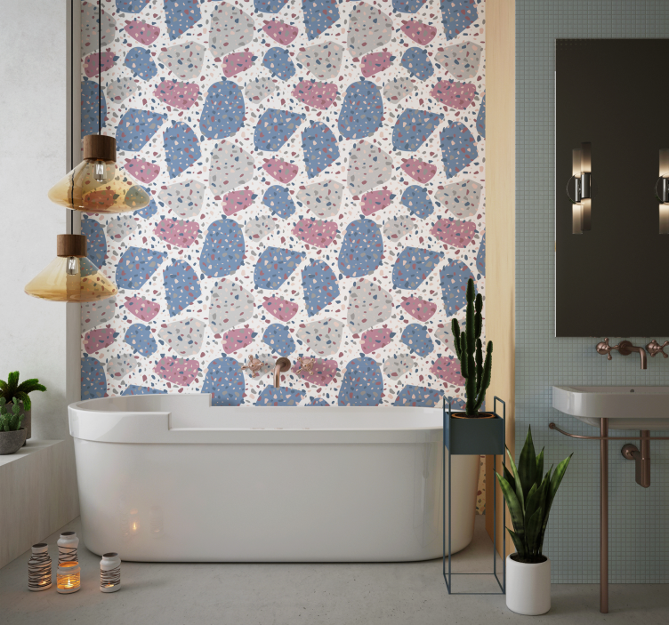 Gespikkeld terrazzo stippen behang - TenStickers