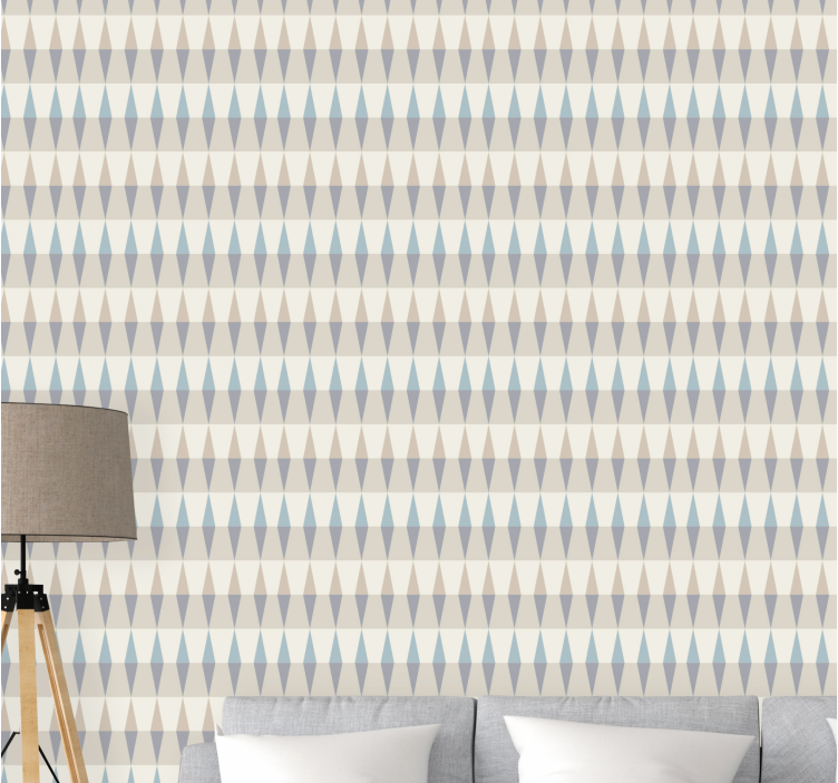Gestileerd ruitpatroon geometrisch behang - TenStickers