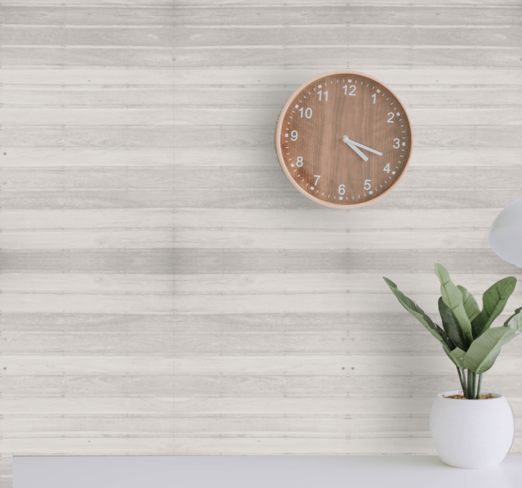 Elegant grijs motief hout behang - TenStickers
