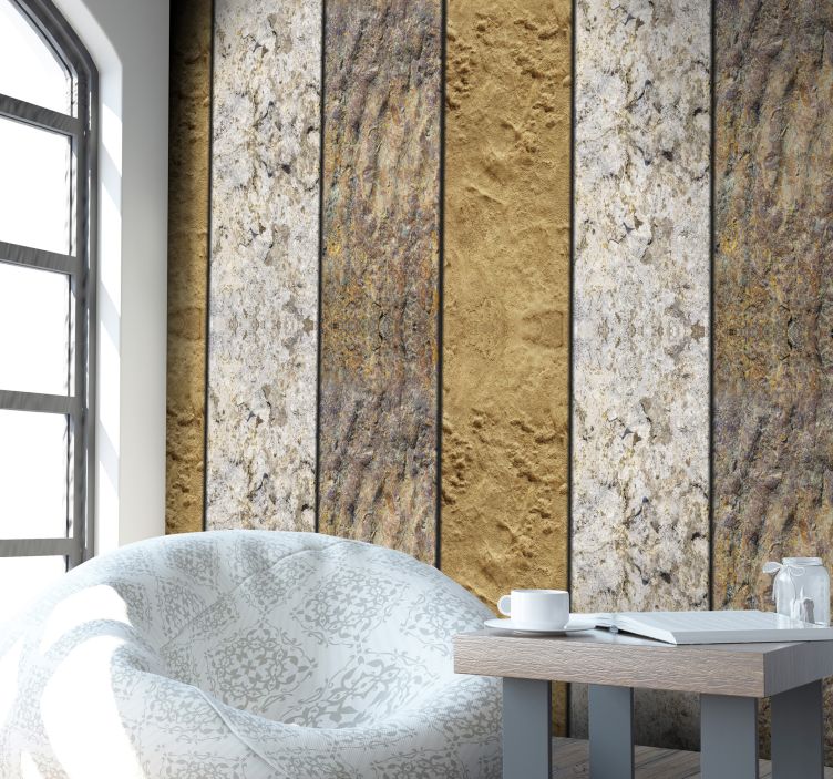 Getextureerde oppervlaktepanelen behang print - TenStickers