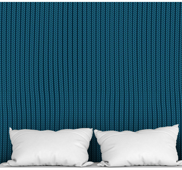 Gevlochten elegantie behang vierkant - TenStickers