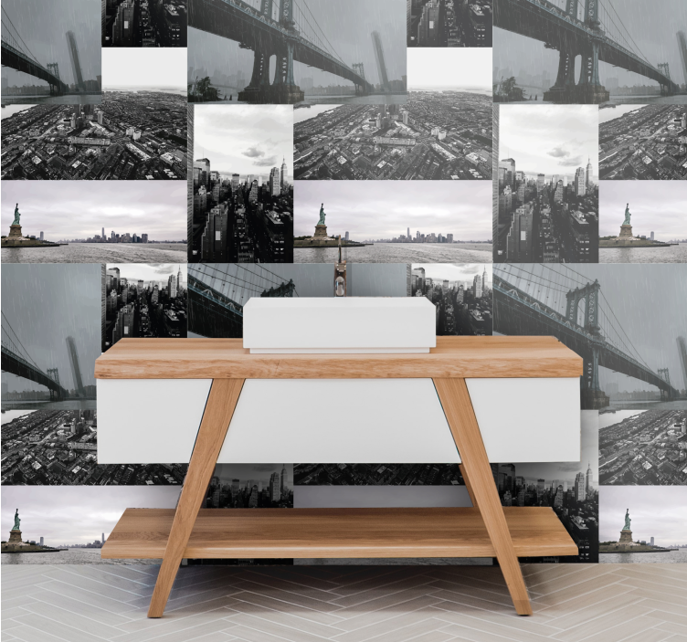 Grootstedelijke montage behang landen en steden - TenStickers