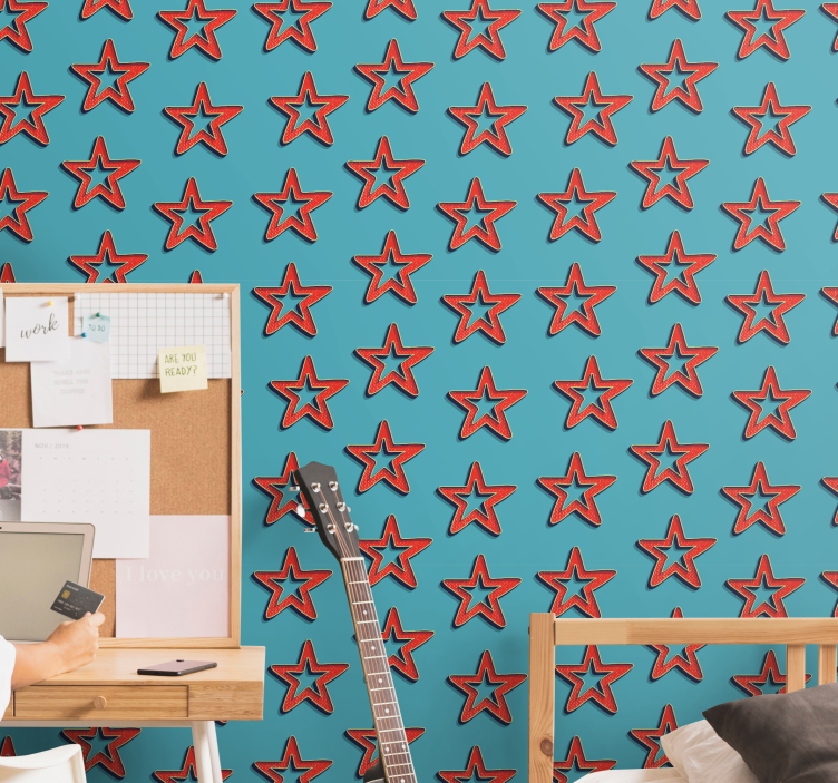 Hemels sterrenpatroon sterren behang - TenStickers