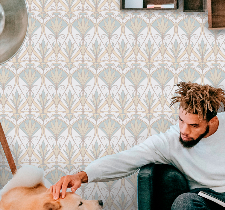 Heropleving van de art-decostijl tegels behang - TenStickers