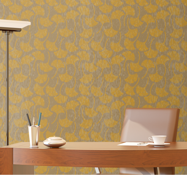 Ingewikkelde bloemmotieven behang bloemsierkunst - TenStickers