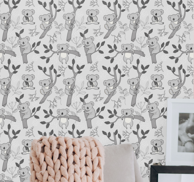 Koala patronen dieren behang - TenStickers