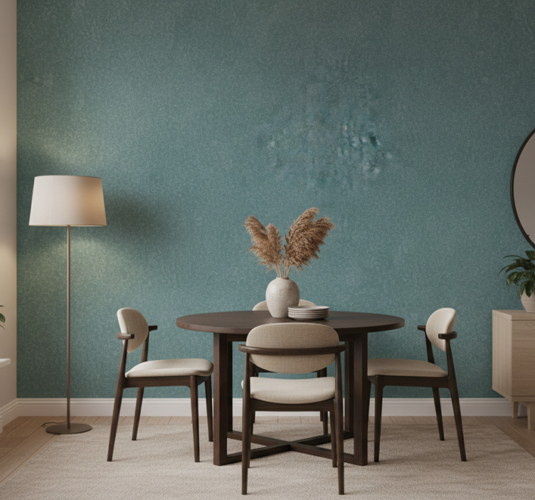 Marmeren behang in gedempt teal groen - TenStickers