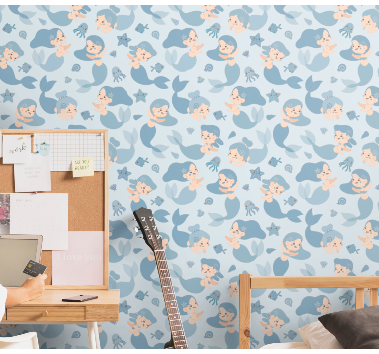 Onderwater fantasie behang kinderkamer - TenStickers