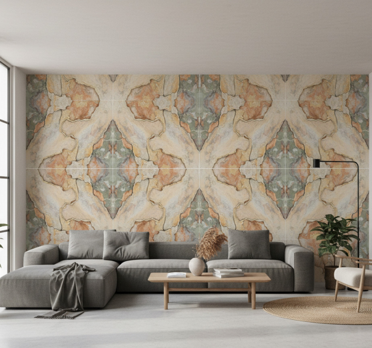 Rustiek behang rustic peeling plaster b0782337sx - TenStickers