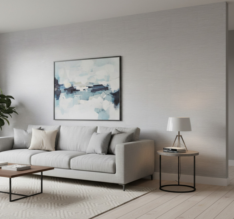 Sierlijk behang grijs staalimitatie - TenStickers