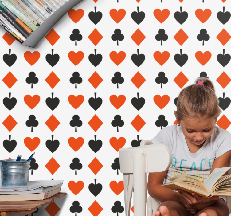 Speels vormenpatroon stippen behang - TenStickers