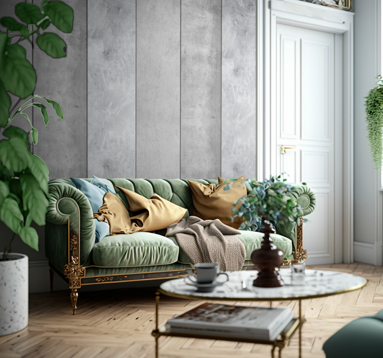 Getextureerde cementmuur betonlook behang - TenStickers